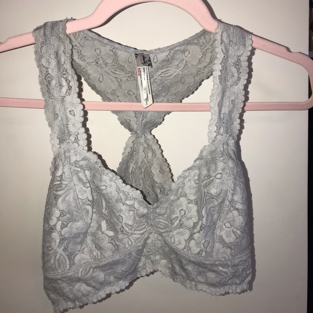 Free People Lace Size Small Gray Bralette